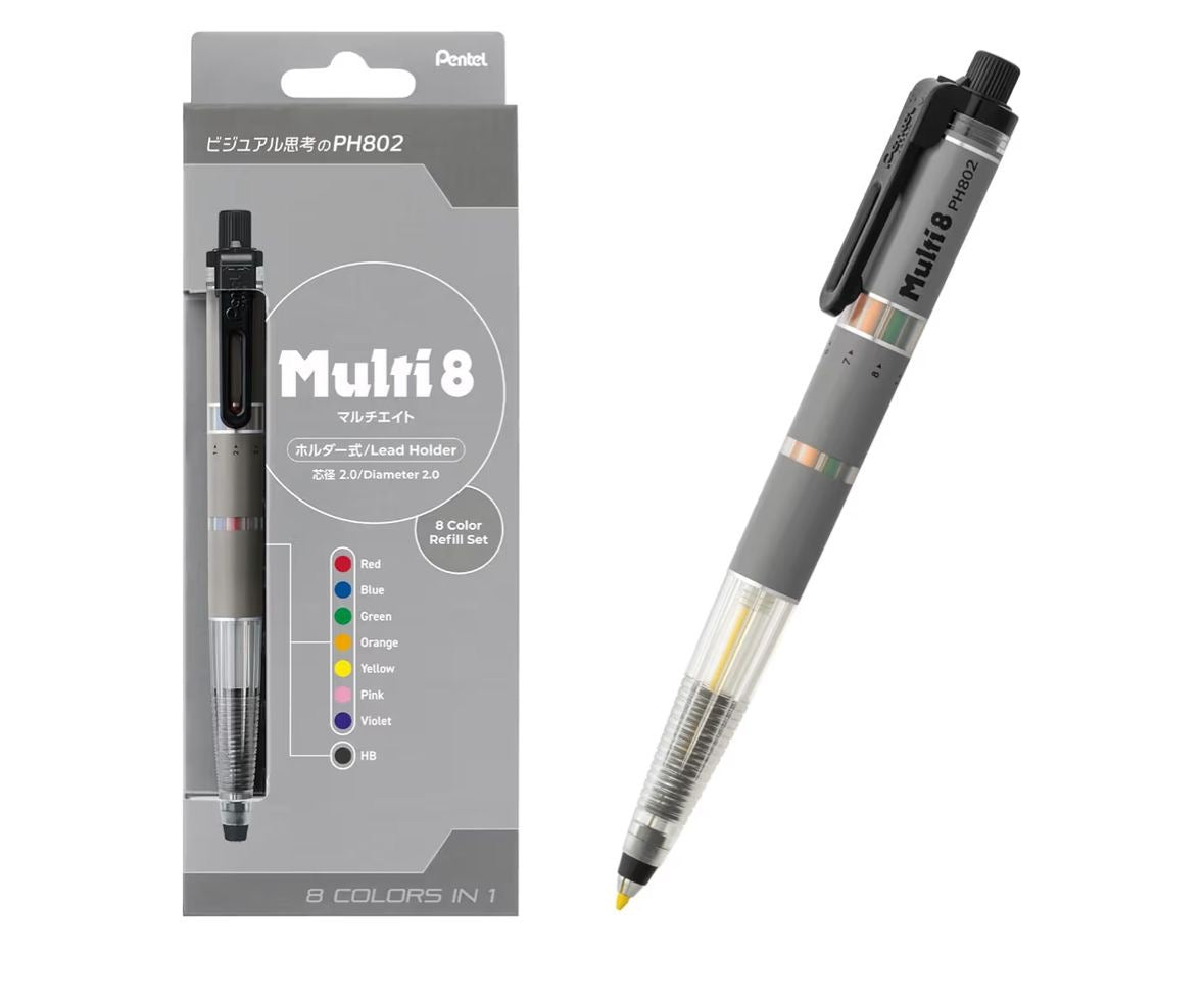 🇯🇵 Direct from Japan: Pentel Multi 8 - 8-in-1 Multifunction Color Lead Holder Set 🎨✨