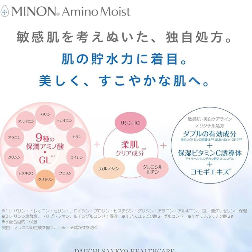 日本直送🇯🇵日本MINON 敏感肌用氨基酸滋潤保濕美白亮肌精華 Amino Moist Brightening Moist Essence 30g