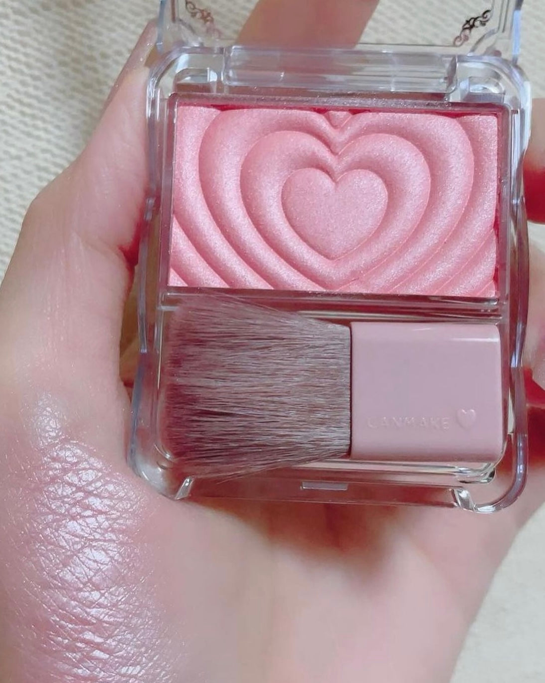 🇯🇵Canmake translucent pearlescent blush powder shipped directly from Japan