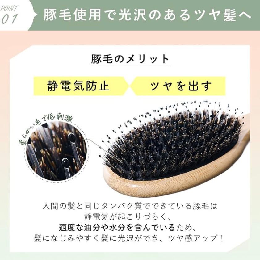 🇯🇵 日本直送 ALLNA ORGANIC 天然豬毛梳
