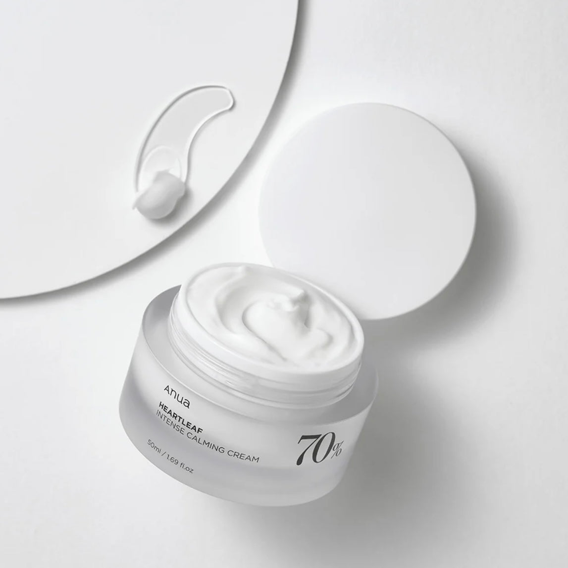 South Korea ANUA Heartleaf 70 Intense Calming Cream 70% high concentration Houttuynia cordata soothing and moisturizing cream 50ml