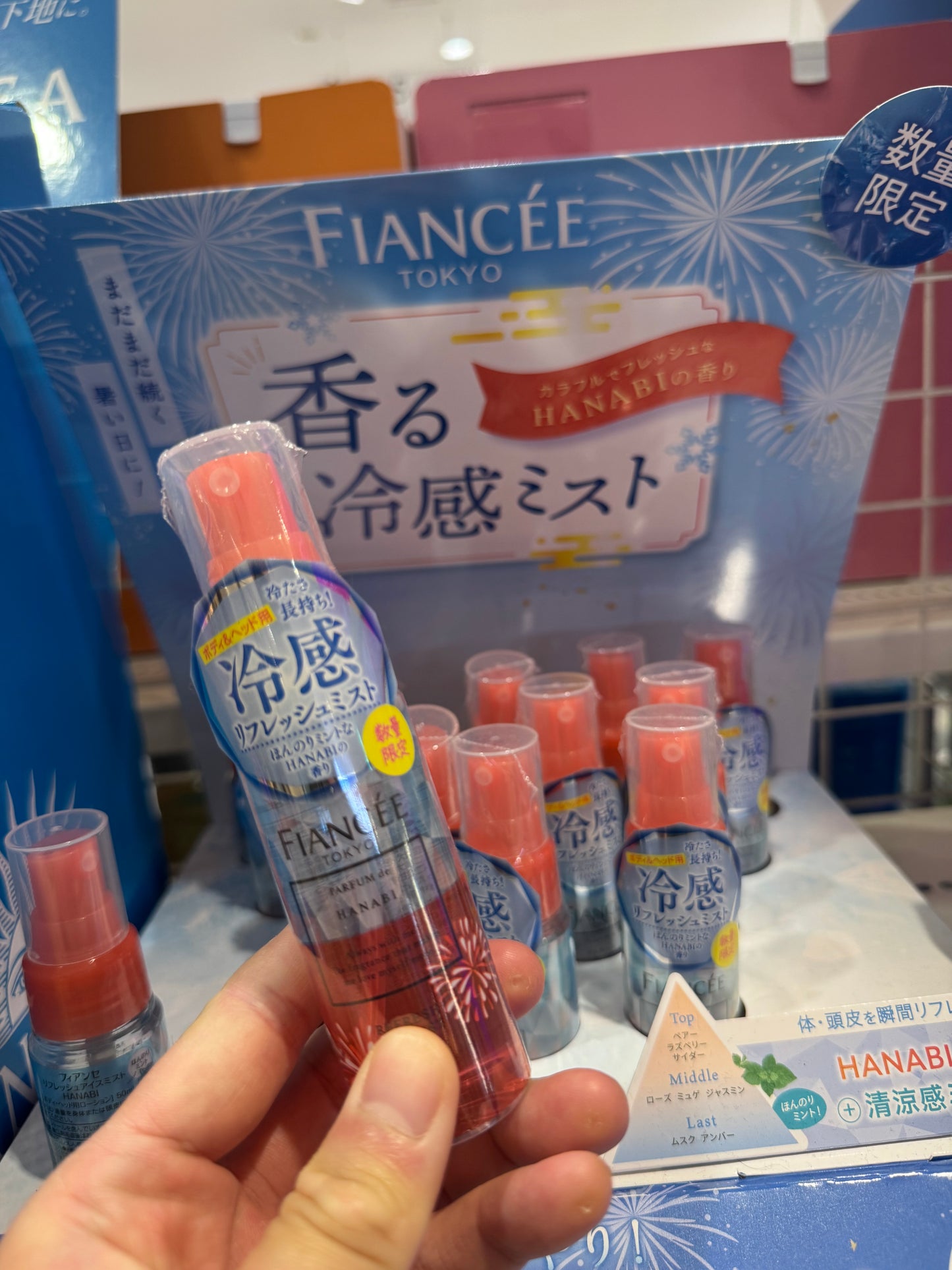 🇯🇵 日本直送 FIANCÉE 限定版 HANABI 香水冷感噴霧💧✨ 50ml