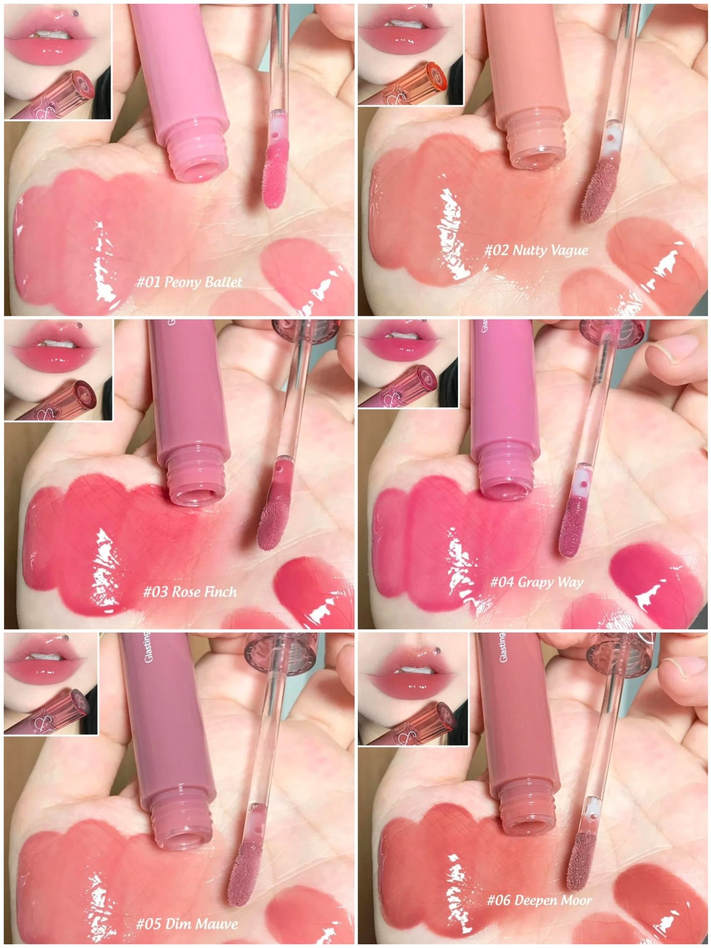 韓國 💕 Romand天使光糖漿鏡面唇蜜 Romand Glasting Colour Gloss