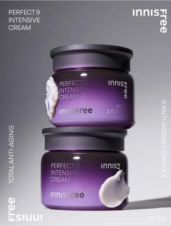 🇰🇷 韓國 innisfree 九重臻致逆齡修護面霜 Perfect 9 Intensive Cream 60ml 💜