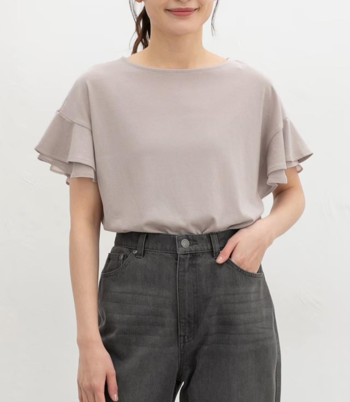 🇯🇵 Direct from Japan Honeys Hot Sale 🔥 Cool-Touch UV Protection Ruffle Sleeve T-shirt 👚 591013002144