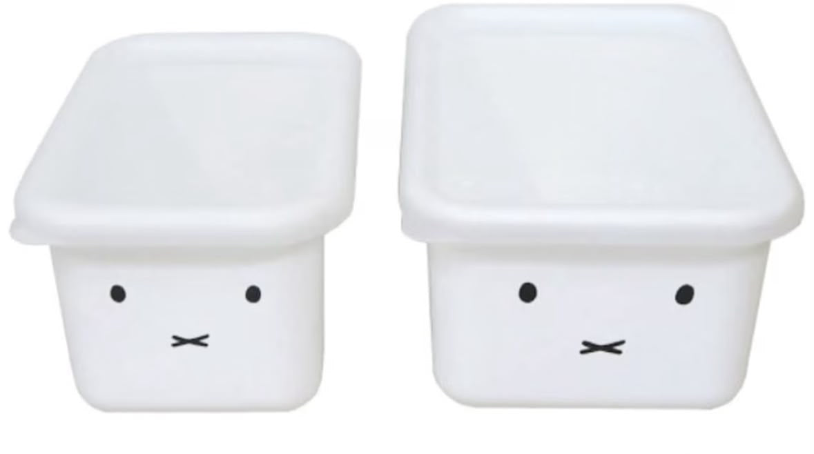 🇯🇵 日本直送 富士琺瑯 Miffy 深型方形食物儲存盒 (2件套裝) 🤍✨