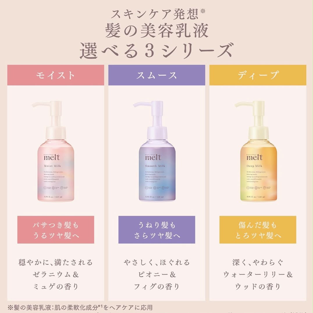 🇯🇵 日本直送 melt 髮之美容乳液(免沖洗護髮乳)120ml