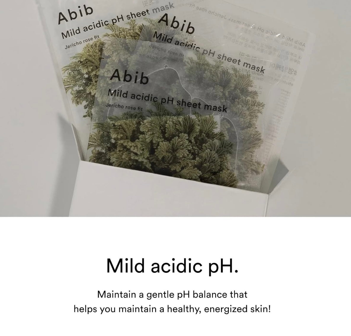 🇯🇵Abib Mild Acidic Weak Acid Resurrection Grass Mask Jericho Rose Fit Direct from Japan