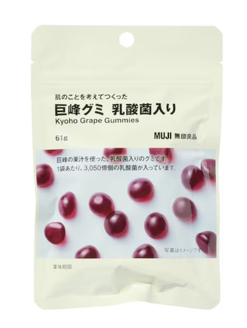 🇯🇵 日本直送 MUJI 無印良品 巨峰葡萄乳酸菌軟糖 🍇✨ 61g