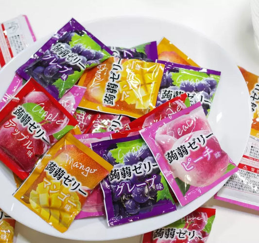 🇯🇵 Direct from Japan Costco Yukiguni Aguri 4 Types Fruit Konjac Jelly 🍇🍎🍑🥭 1600g (Approx. 80 pcs)