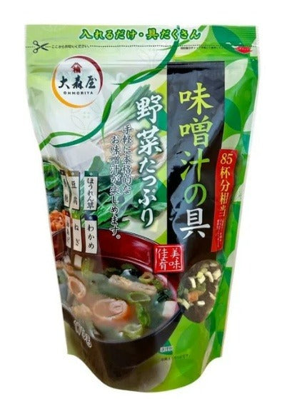 🇯🇵 日本直送 COSTCO 大森屋 滿滿蔬菜即沖麵豉湯配料🥬🍲 175g (約85碗份量)
