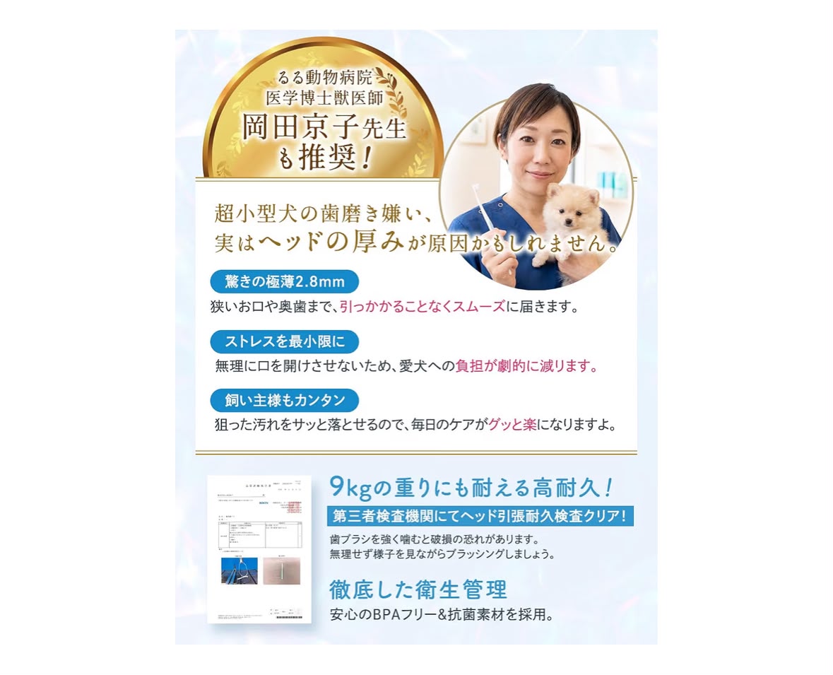 🇯🇵 日本 FLASKY 超小型犬用極薄牙刷🐶✨