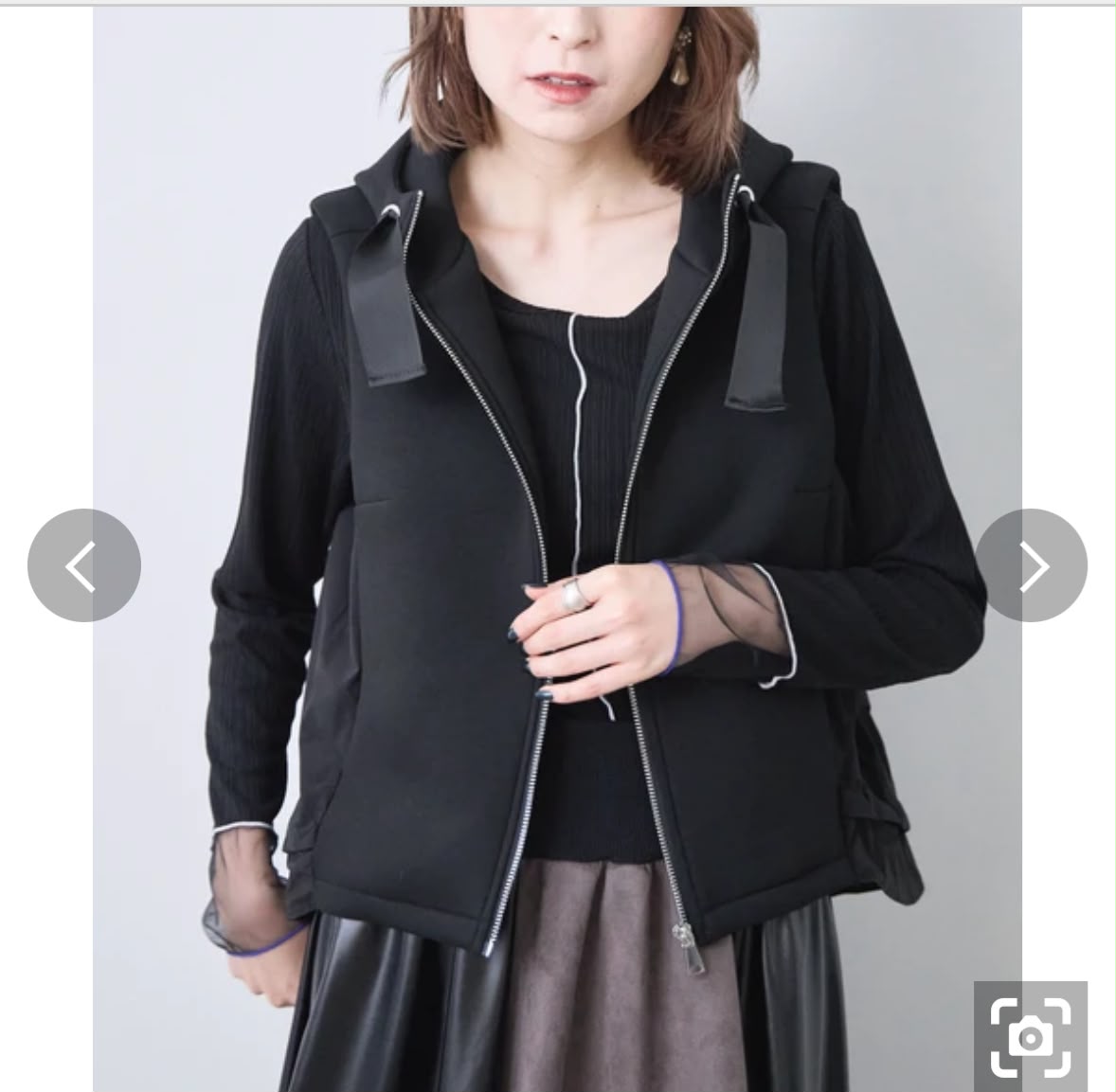 🇯🇵 Shipped from Japan: Sky_pink Rear Ribbon Hoodie Patchwork Vest 🎀✨