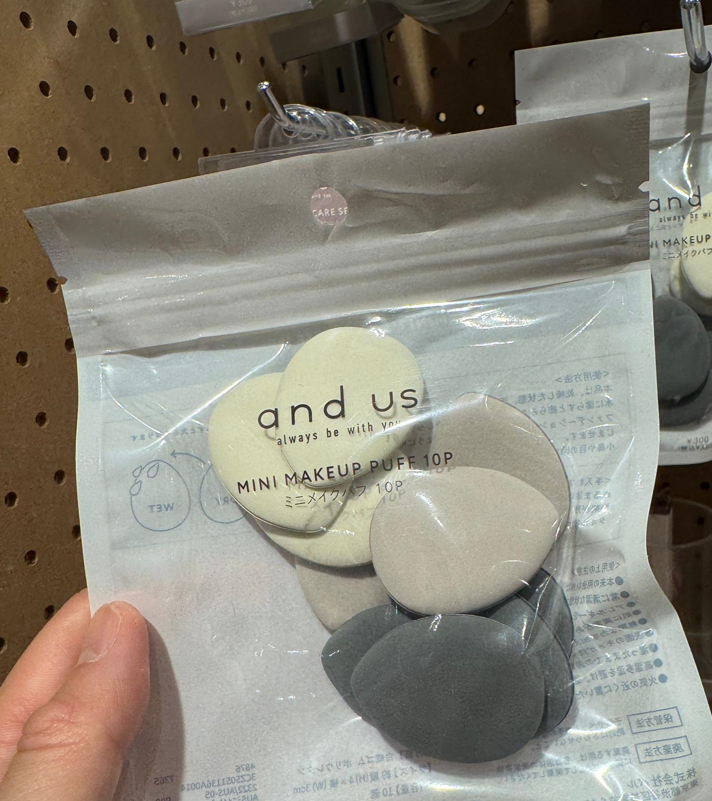 🇯🇵 日本直送 3coins and us 迷你粉撲組 Mini Makeup Puff 10P(ミニメイクパフ 10P)