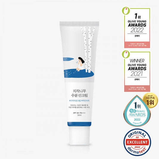 🇰🇷Round lab Dokdo 1025 White Birch Moisturizing Physical Sunscreen SPF50+PA+++☀️🌴 Directly delivered from Korea and Japan