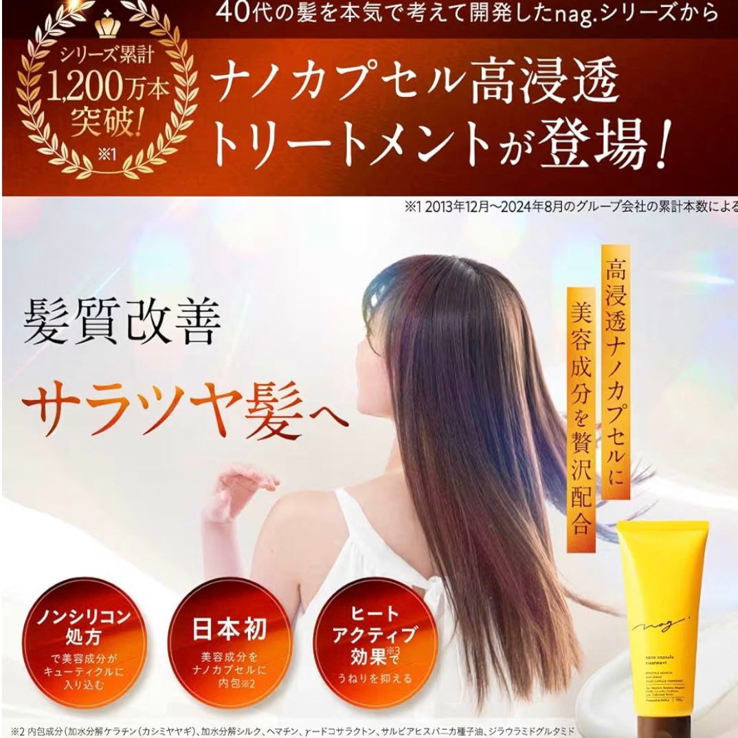 🇯🇵 日本直送 HAN.d nag. 納米膠囊護髮修復髮膜 180g