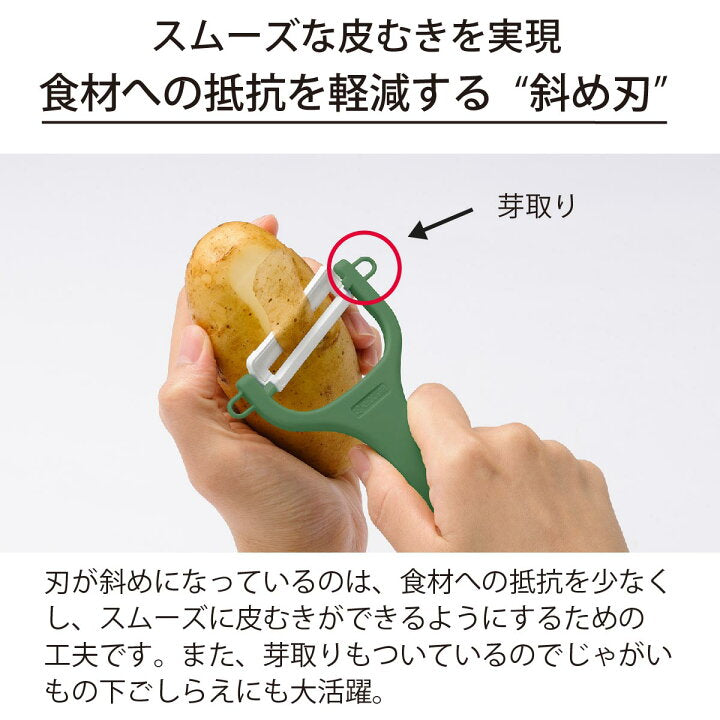 🇯🇵 Kyocera Japan Bevel Blade Ceramic Peeler