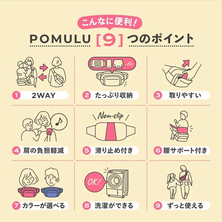 🇯🇵 日本超人氣 POMULU 升級版 2WAY HIPSEAT 兩用抱娃神袋 