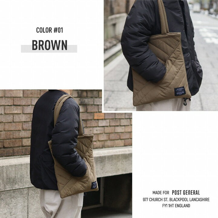 🇯🇵 日本直送 人氣品牌 POST GENERAL Quilted Standard Tote 輕量鋪棉托特袋 👜✨