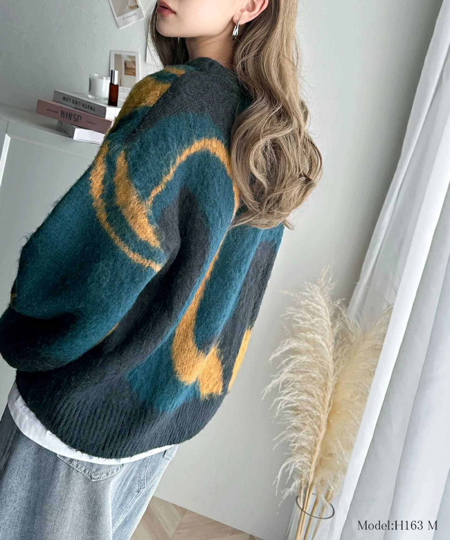 🇯🇵日本直送 classical elf 波浪紋 長毛絨針織上衣 ce1260241