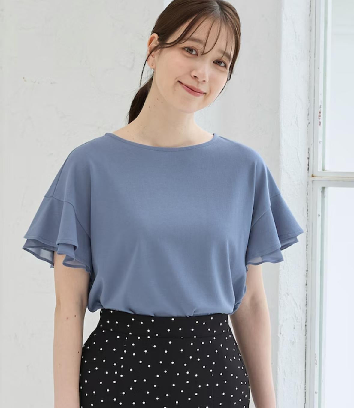 🇯🇵 Direct from Japan Honeys Hot Sale 🔥 Cool-Touch UV Protection Ruffle Sleeve T-shirt 👚 591013002144