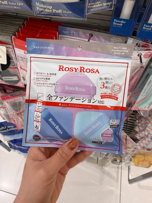 🇯🇵 日本直送 ROSY ROSA 多功能粉撲 3入裝