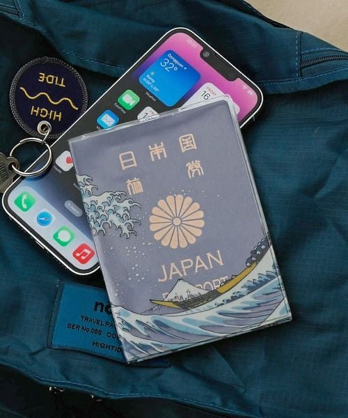 🇯🇵日本直送 浮世繪《神奈川沖浪裏》AOFUJI 護照套
