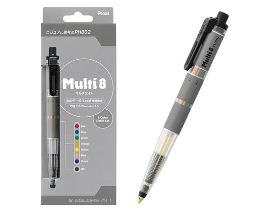 🇯🇵 Direct from Japan: Pentel Multi 8 - 8-in-1 Multifunction Color Lead Holder Set 🎨✨
