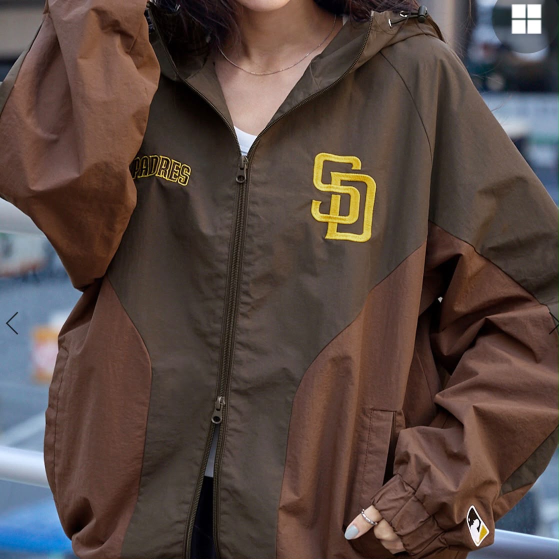 🇯🇵日本直送 MONO-MART 別注 MLB 連帽尼龍拼色風褸外套 Jacket
