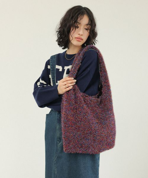 🇯🇵 LEPSIM Glitter Knit Shoulder Bag (Direct from Japan) ✨