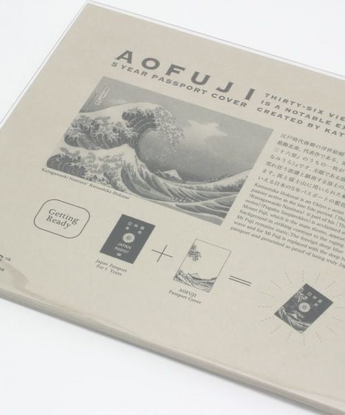 🇯🇵日本直送 浮世繪《神奈川沖浪裏》AOFUJI 護照套