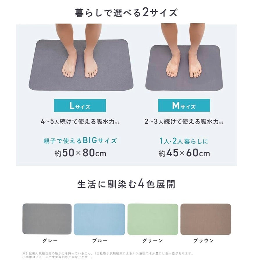 🇯🇵 日本直送 LEC 激落君 × UNITIKA 超強力吸水地墊 🦶✨