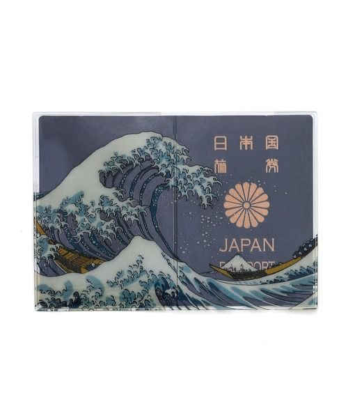🇯🇵日本直送 浮世繪《神奈川沖浪裏》AOFUJI 護照套