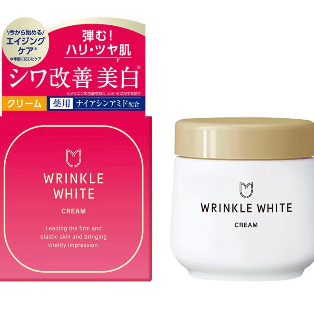 🇯🇵 Direct from Japan: Wrinkle White Medicated Anti-Wrinkle Whitening Moisturizing Cream 50g