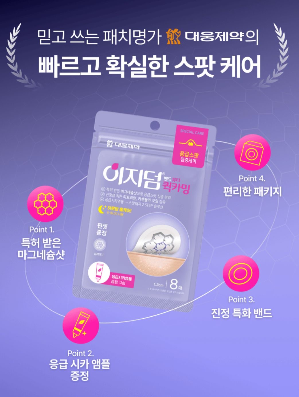 🇰🇷 Direct from Korea: Daewoong Pharmaceutical Easyderm Professional Acne Patch Series ✨