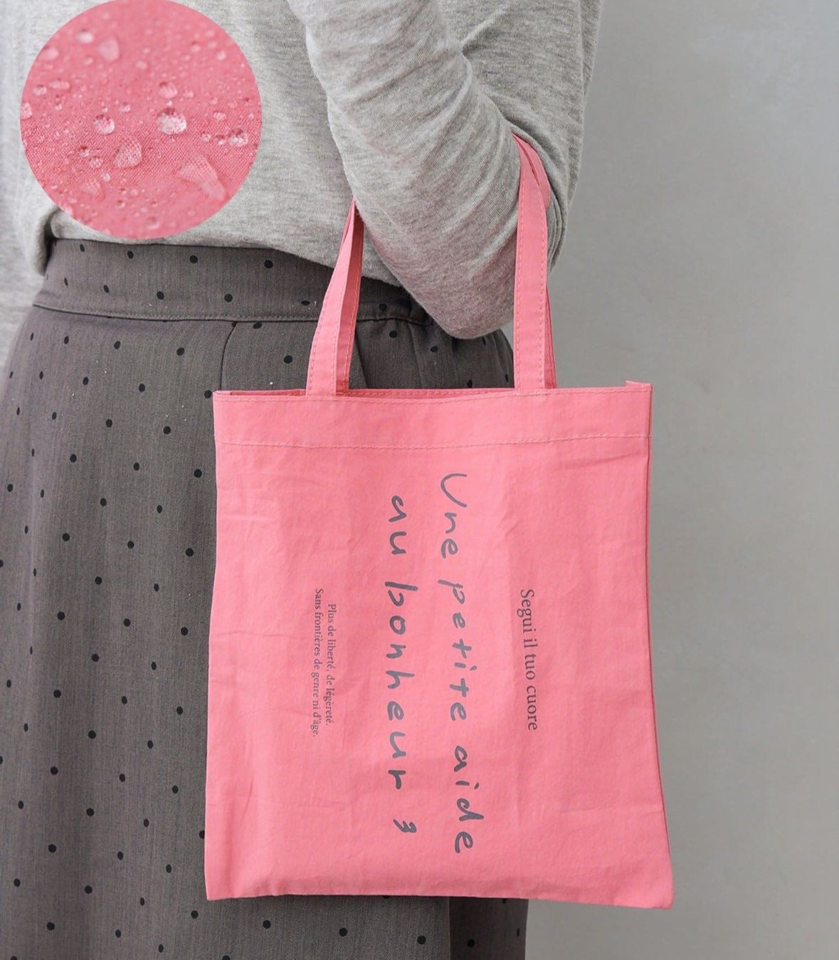 🇯🇵 Direct from Japan: 3COINS French Alphabet Water-Repellent Tote Bag 💧✨