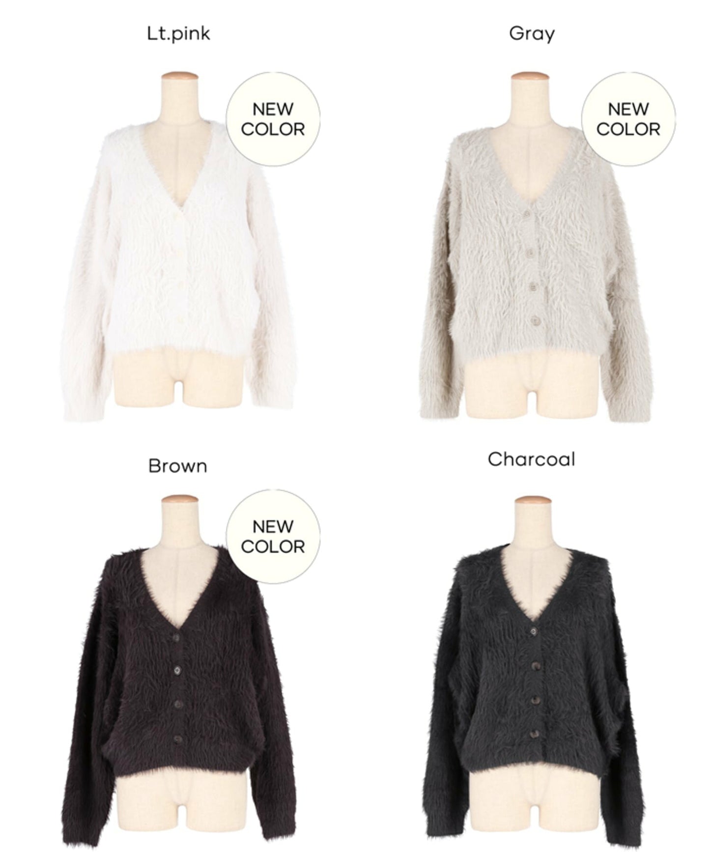 🇯🇵 日本直送 coca 秋冬 鬆軟毛絨 V 領 扣鈕短版