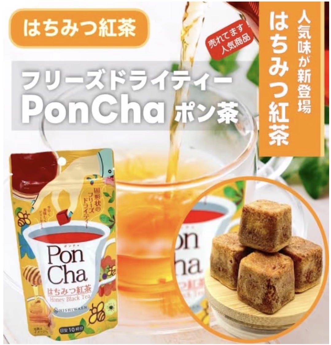 🇯🇵 日本直送 菱和園 PonCha 凍乾茶磚 🍵✨