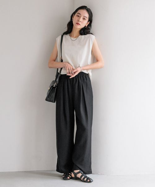 🇯🇵 日本直送 LOWRYS FARM 亞麻易穿繭形長褲（Linen Easy Cocoon Pants）
