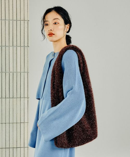 🇯🇵 日本直送 LEPSIM 亮澤 金蔥針織肩背袋 Shoulder Bag ✨