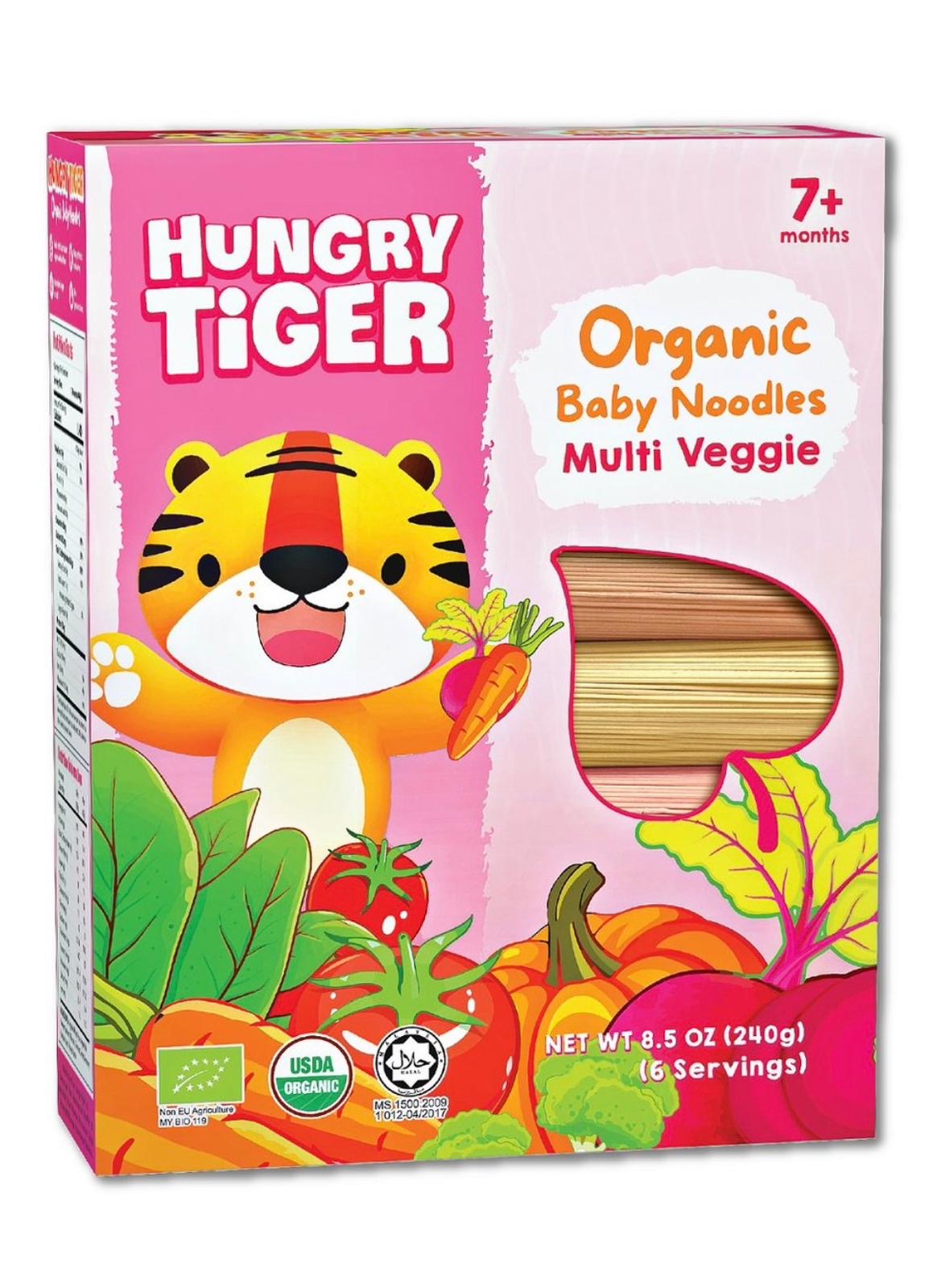 🇭🇰HUNGRY TIGER organic baby noodles 240g delivered directly from Hong Kong, three flavors