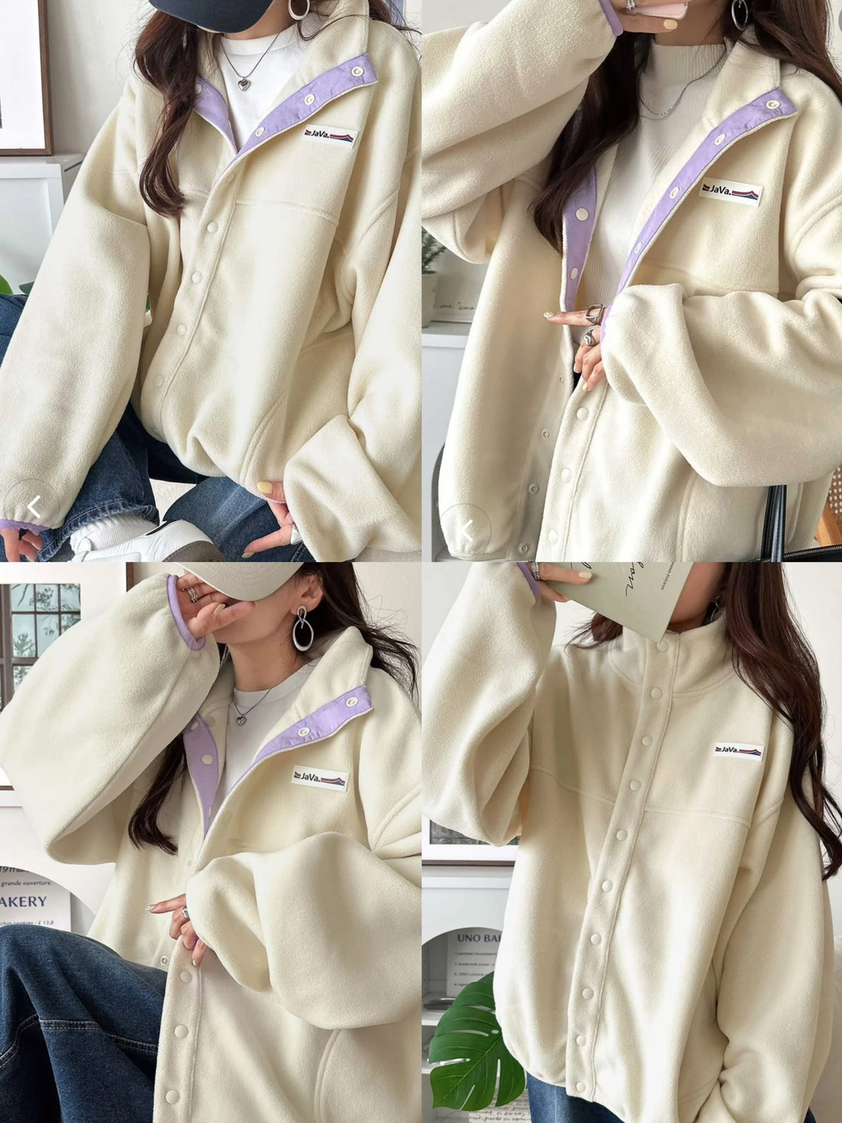 🇯🇵 Shipped from Japan: Classical Elf × JaVa Collaboration Color-Block Fleece Jacket