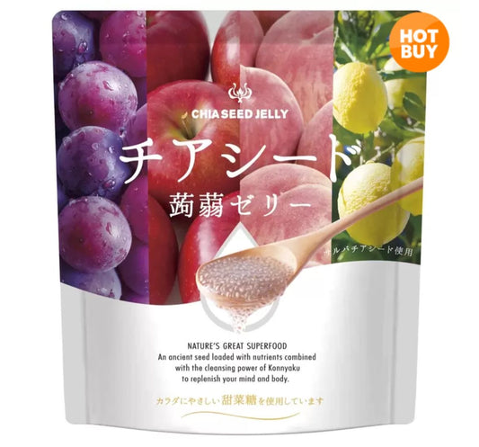 🇯🇵 日本直送 Costco好市多 奇亞籽蒟蒻果凍 60粒裝 🍇🍑🍎🍋