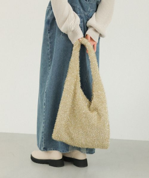 🇯🇵 日本直送 LEPSIM 亮澤 金蔥針織肩背袋 Shoulder Bag ✨