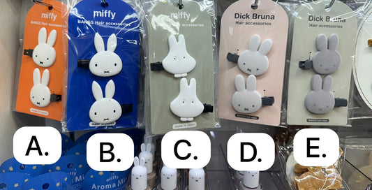 Miffy hair clips