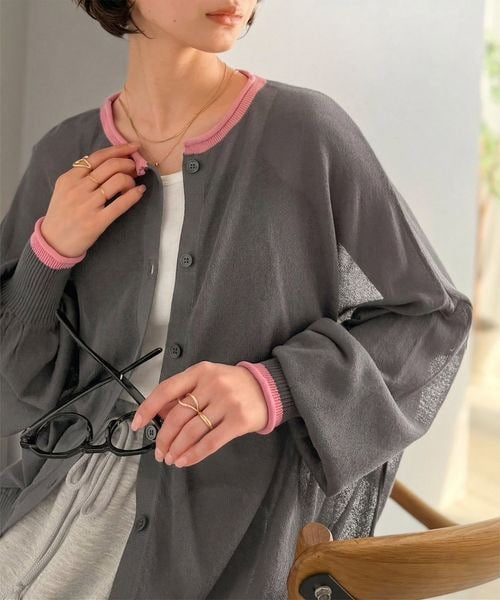 🇯🇵 Direct from Japan: Classical Elf Reversible Colorblock Sheer Knit Cardigan ✨ 644061 ce1020352