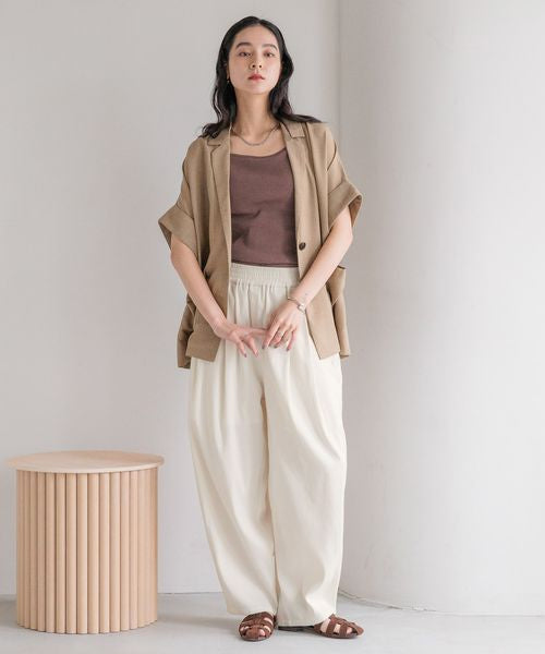 🇯🇵 日本直送 LOWRYS FARM 亞麻易穿繭形長褲（Linen Easy Cocoon Pants）