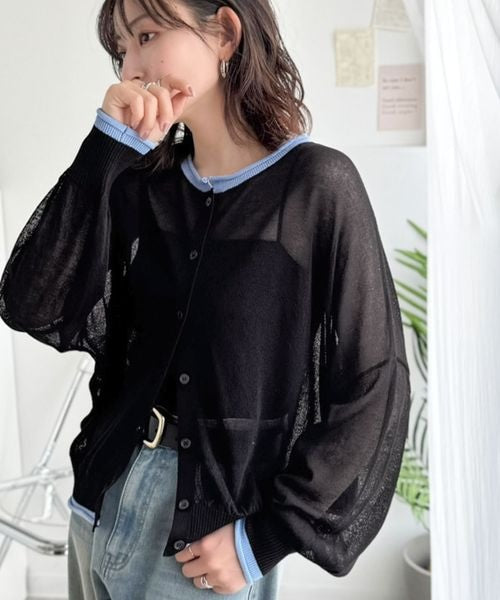 🇯🇵 Direct from Japan: Classical Elf Reversible Colorblock Sheer Knit Cardigan ✨ 644061 ce1020352