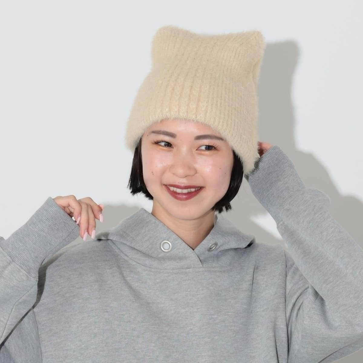 🇯🇵日本直送 Beams Heart Cat Ear Shaggy Watch Cap