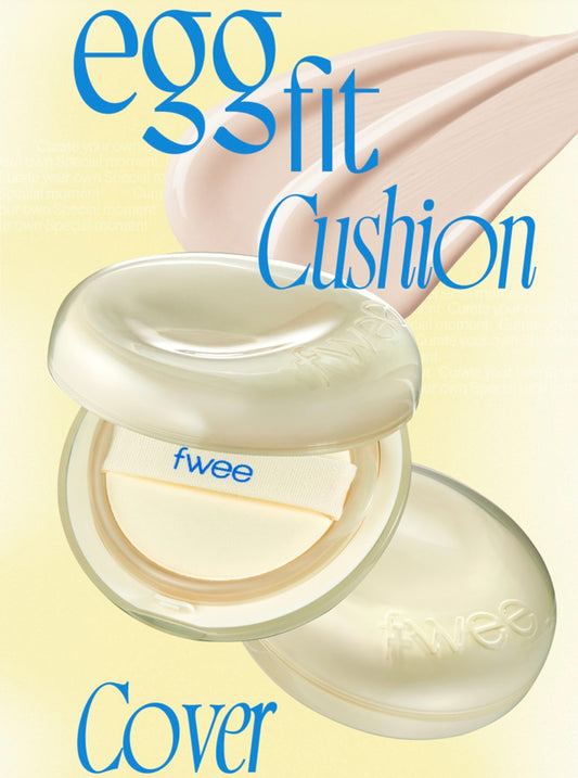 韓國直送 💕 Fwee無瑕水煮蛋氣墊粉餅
Fwee Cushion Egg-Fit Cover
SPF 50+ PA+++